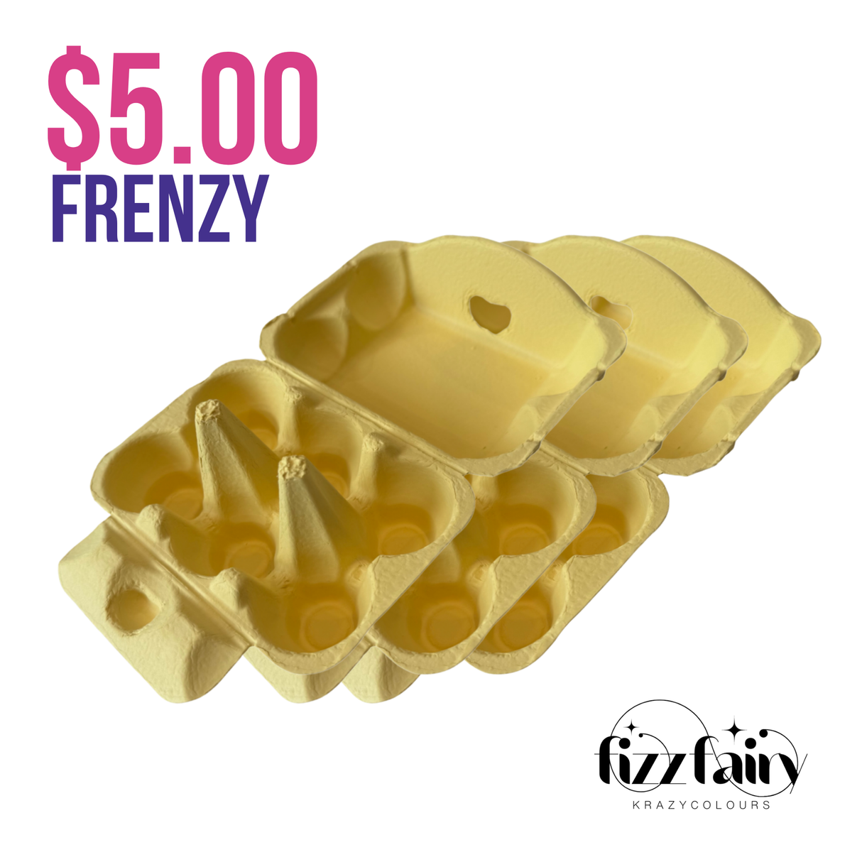 Sunshine Yellow Egg Cartons - 3 Pack