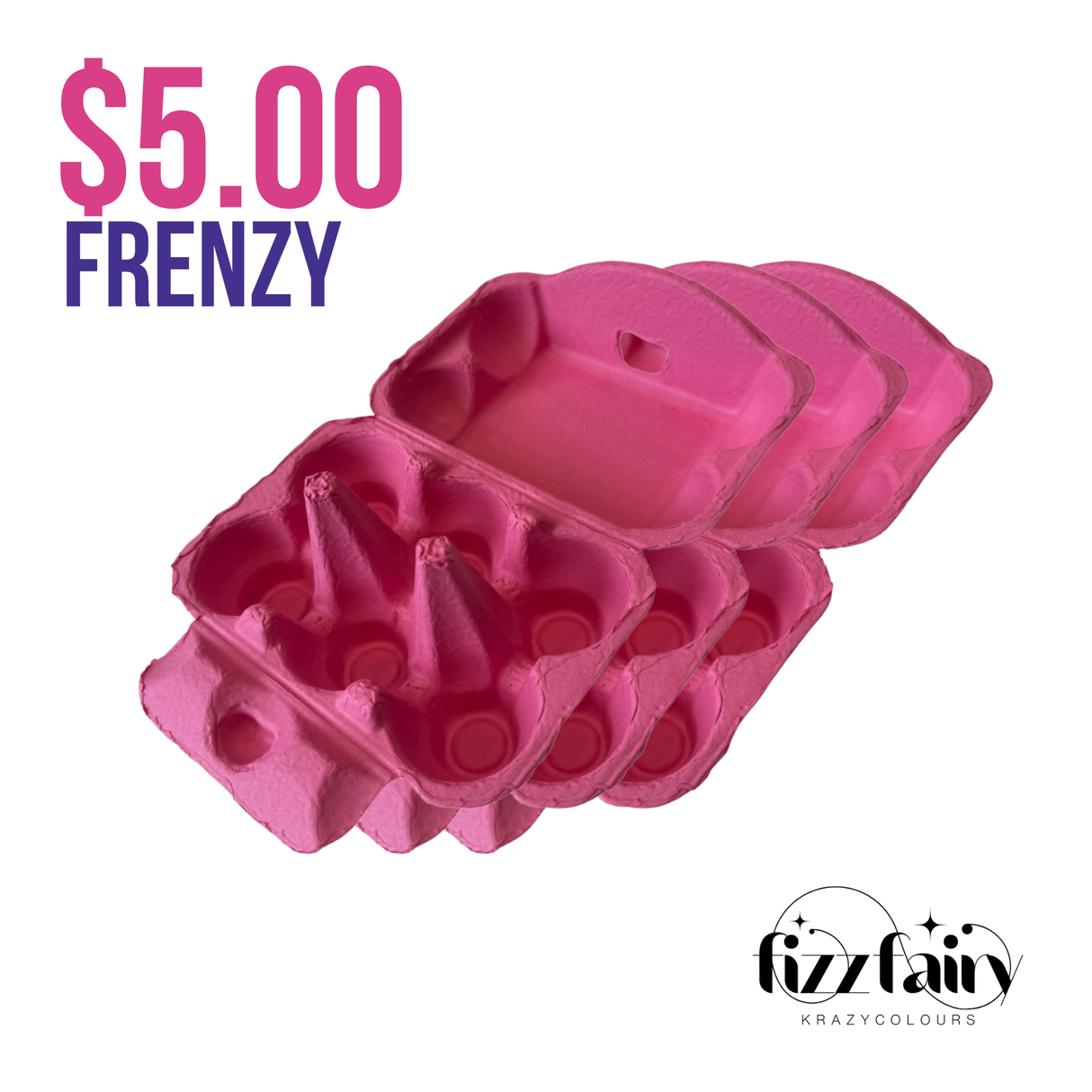 Spring Pink Egg Cartons - 3 Pack