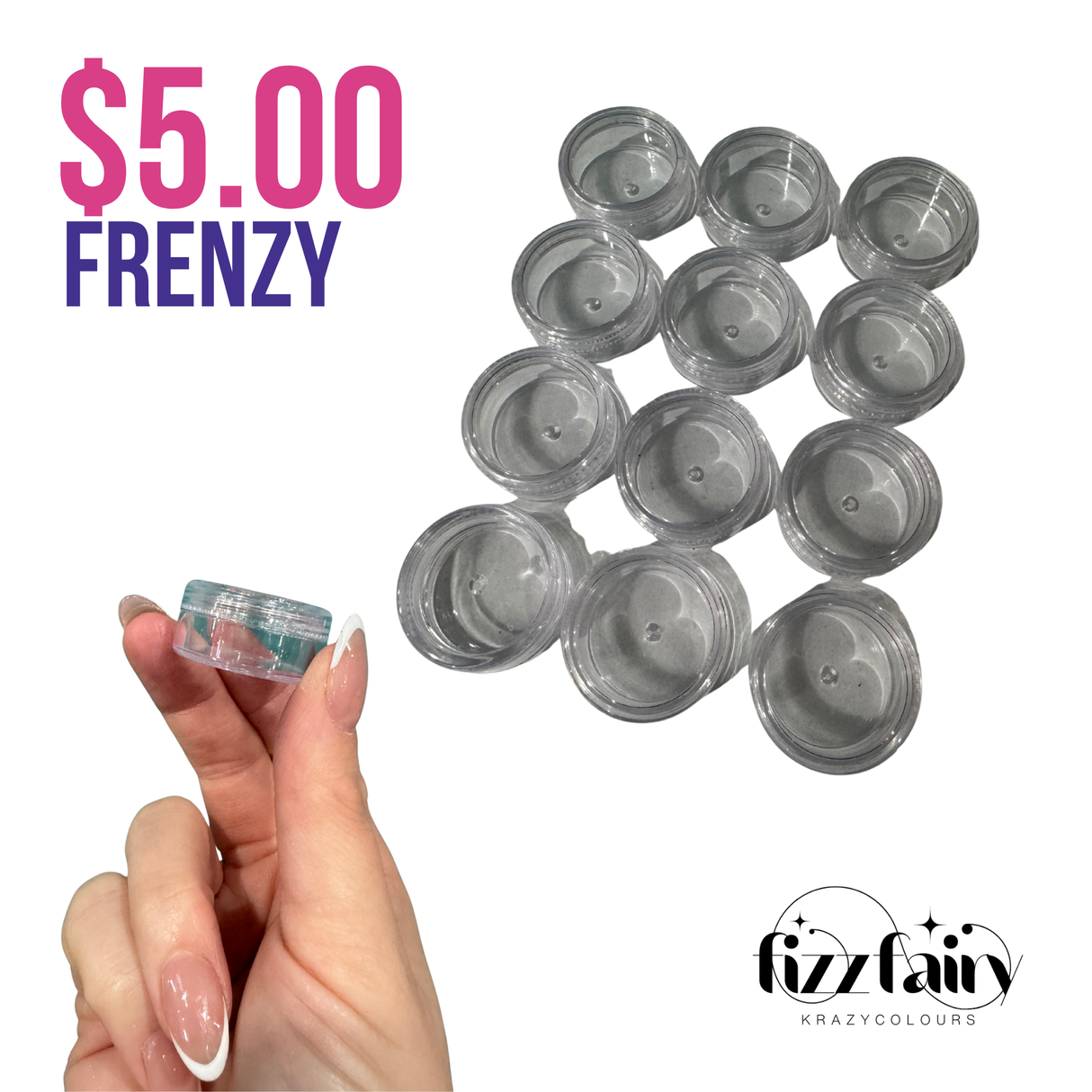 Clear Lip Balm Jars - Set of 12