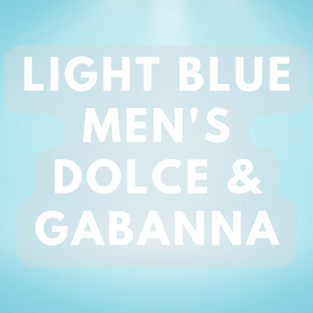 Compared to aroma Light Blue (M) (D&G Dupe) - Premium Fragrance Oil