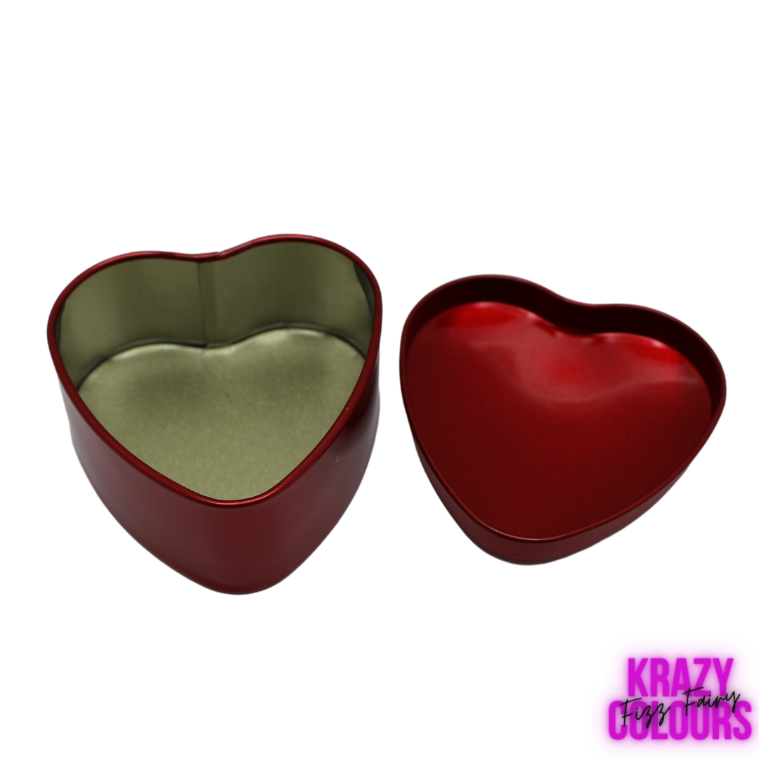 Heart Shaped Tins - Red