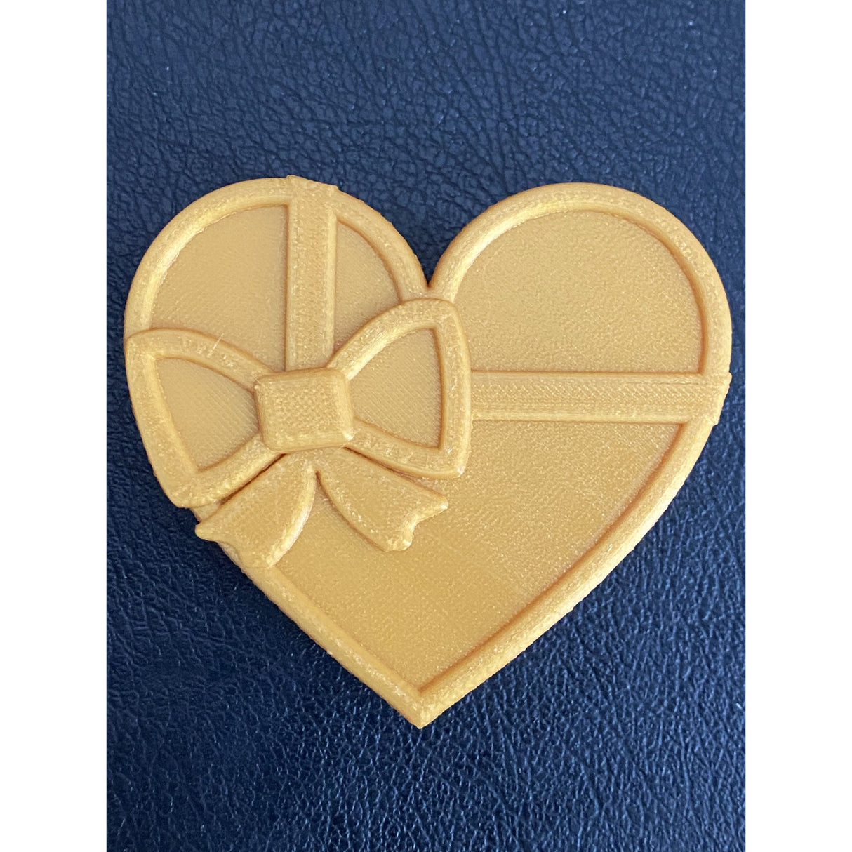 Heart with Bow Plastic Hand Mold