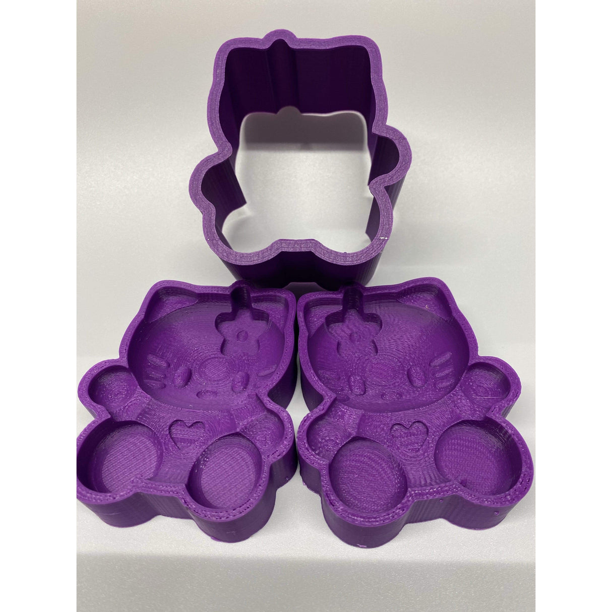 Kitty Bath Bomb Mold 3 D Printed
