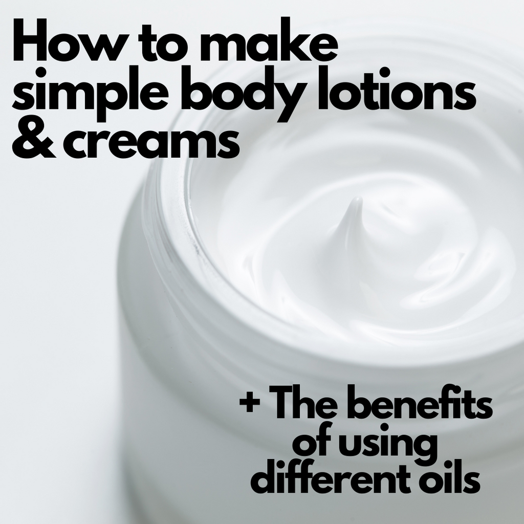 How to make simple lotions and creams from scratch with any oil
