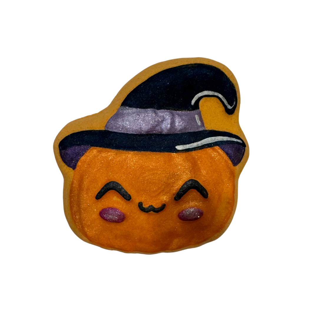 Pumpkin with Witch Hat  - Plastic Hand Mold