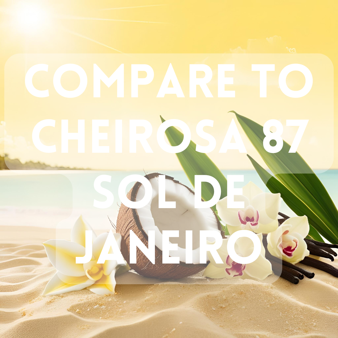 Compared to aroma Cheirosa 87 (Sol de Janeiro Dupe) - Premium Fragrance Oil
