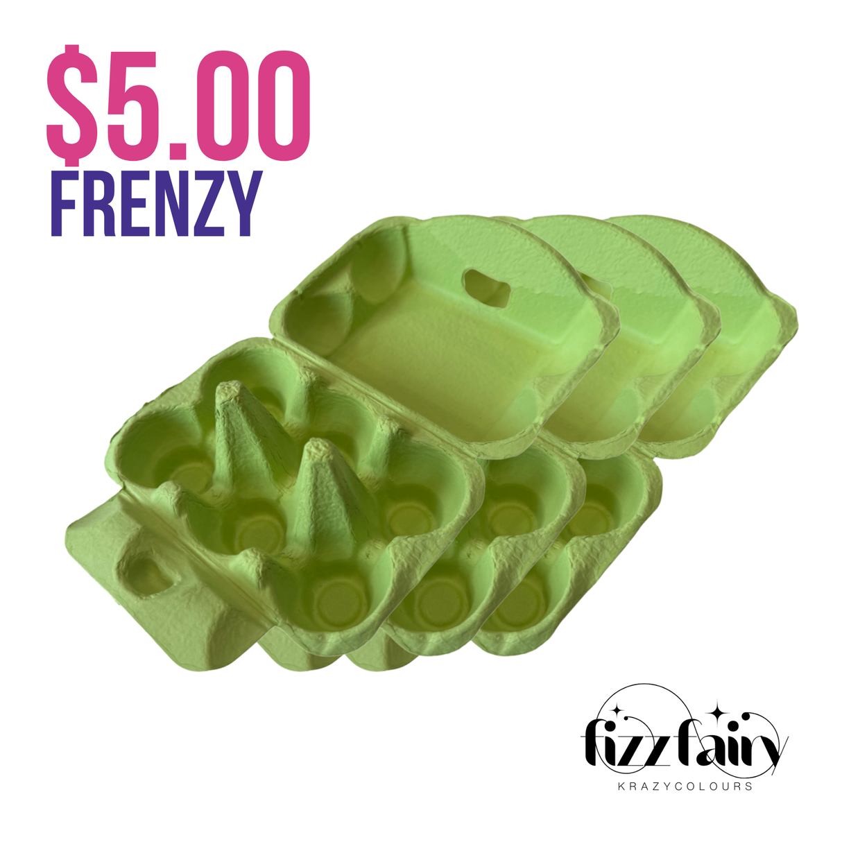 Lime Green Egg Cartons - 3 Pack