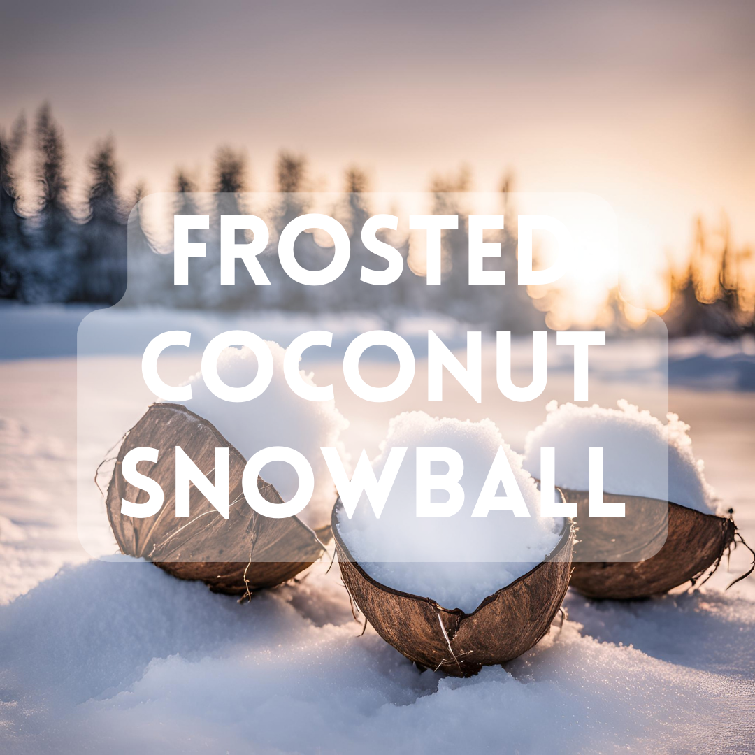 Frosted coconut snowball store candles