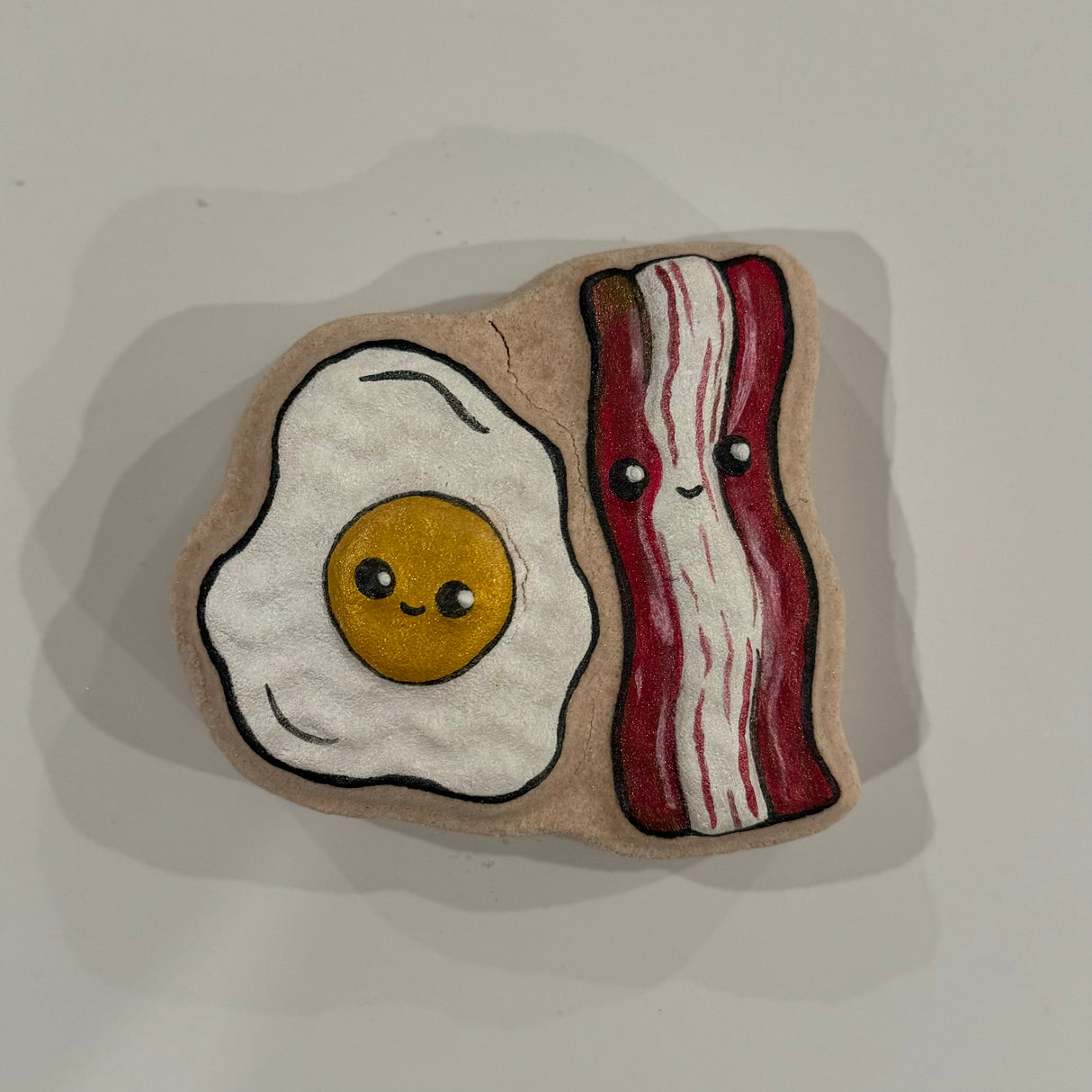 Bacon and Eggs Plastic Hand Mold