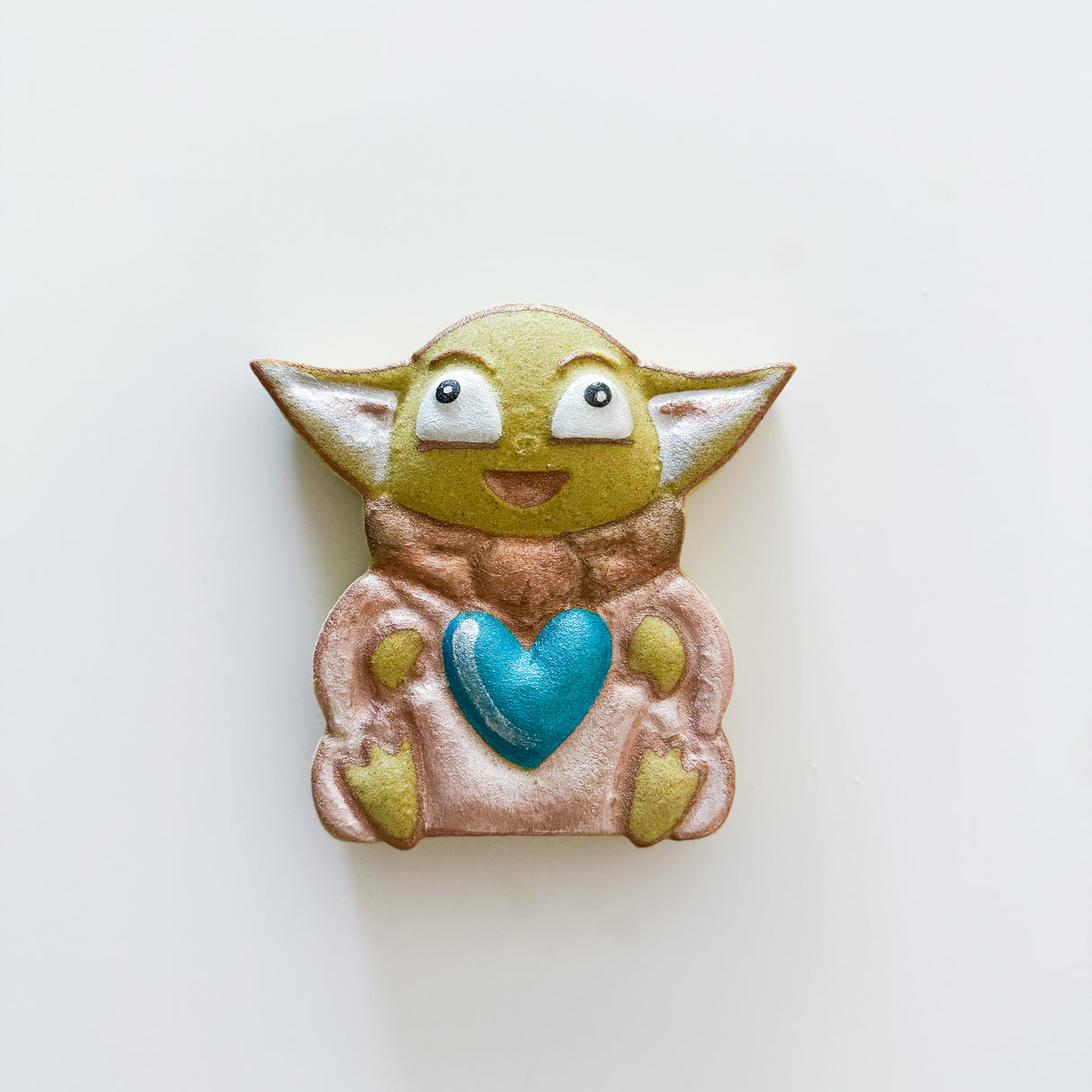 Baby Yoda with Heart Plastic Hand Mold