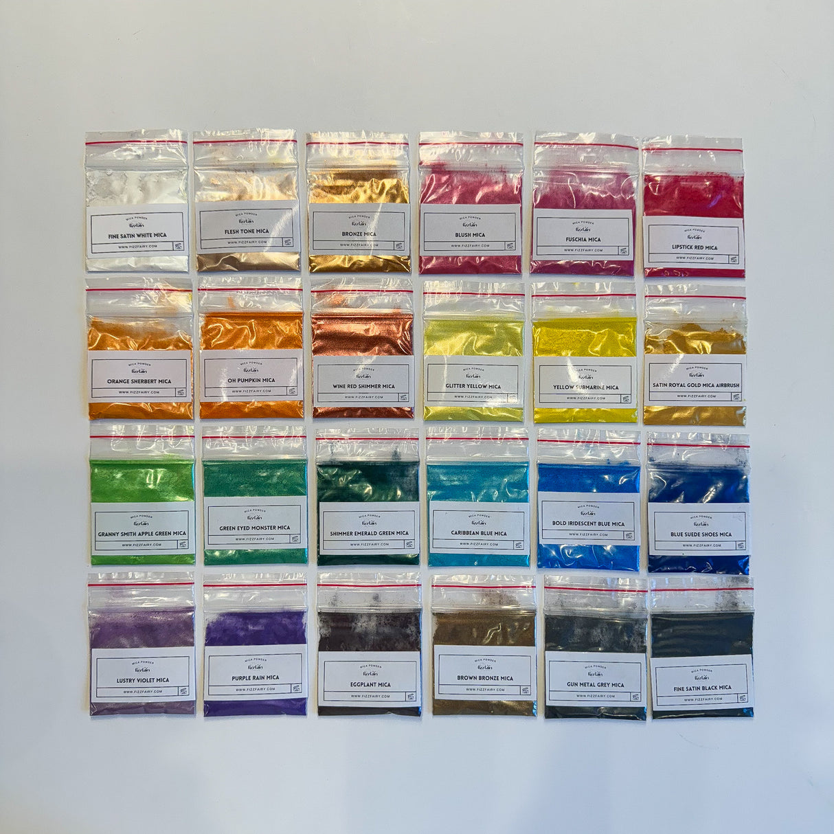 Mica Paint Palette - With 24 Mica Powders