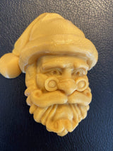 Santa with Glasses #2 Plastic Hand Mold