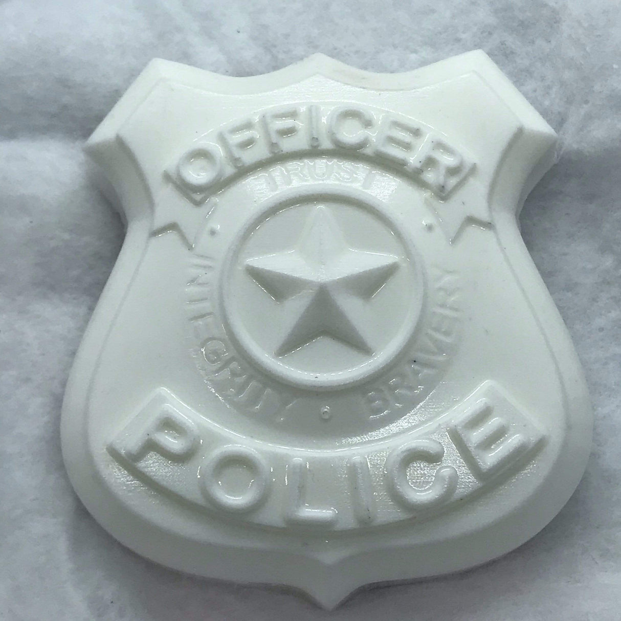 Police Badge Plastic Hand Mold