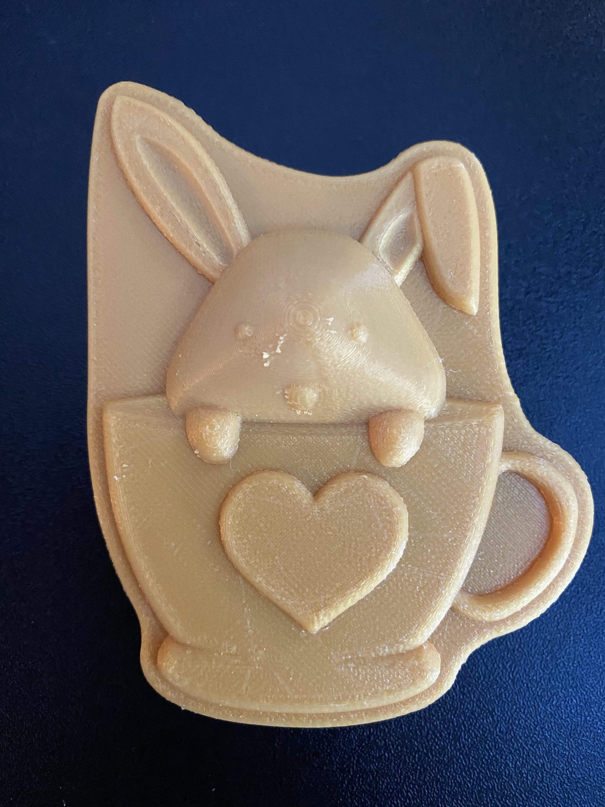 Bunny in Coffee Mug Plastic Hand Mold