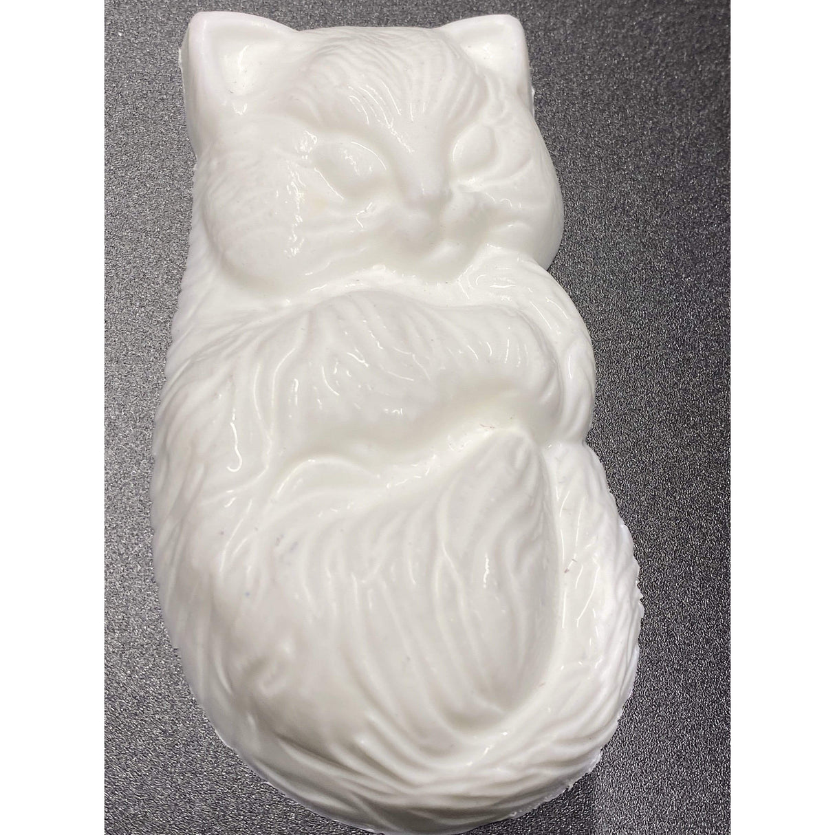 Curled up Kitty Plastic Hand Mold