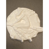 Witch on a Broom Plastic Hand Mold