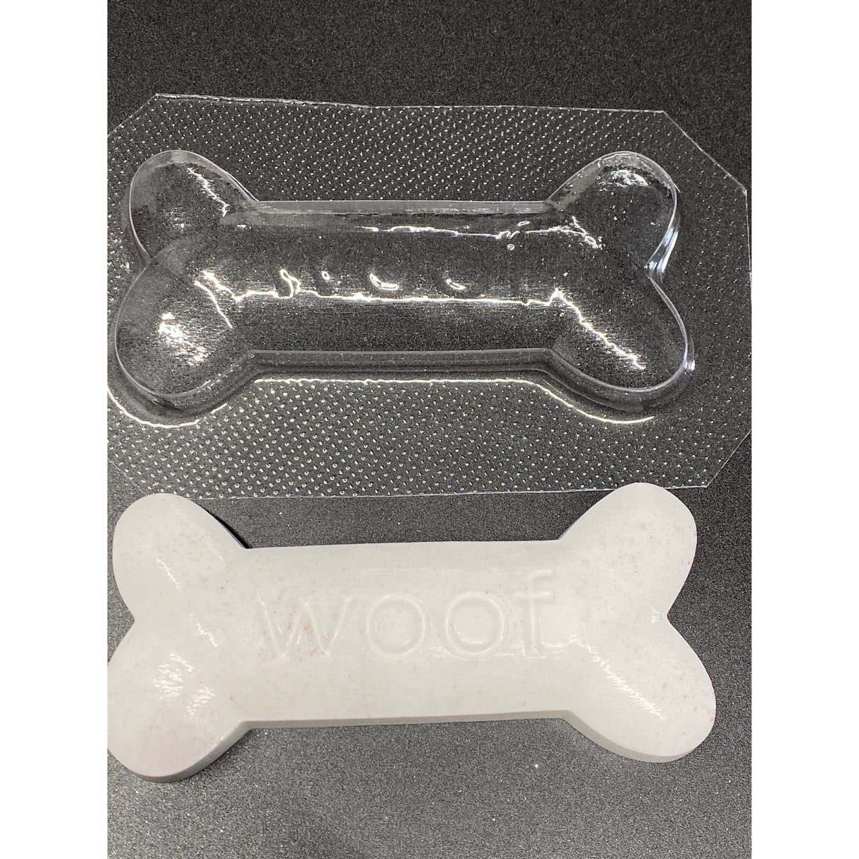 Woof Dog Bone Plastic Hand Mold