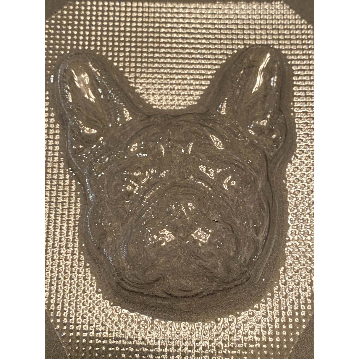 French Bulldog Plastic Hand Mold