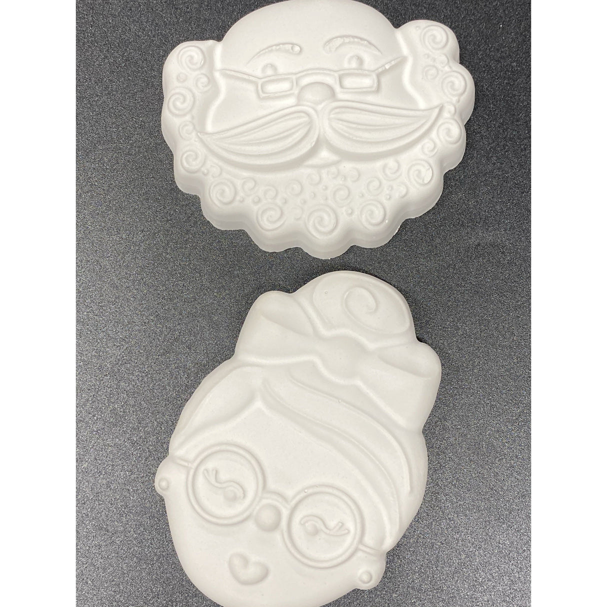 Mr & Mrs Clause Set Plastic Hand Mold