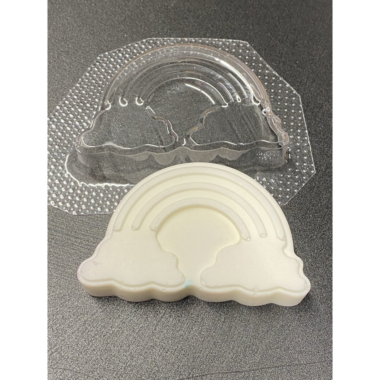 Rainbow & Clouds Plastic Hand Mold