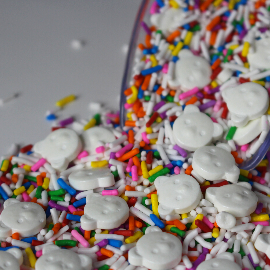 Polar Bear Confetti Cake Candy Sprinkles