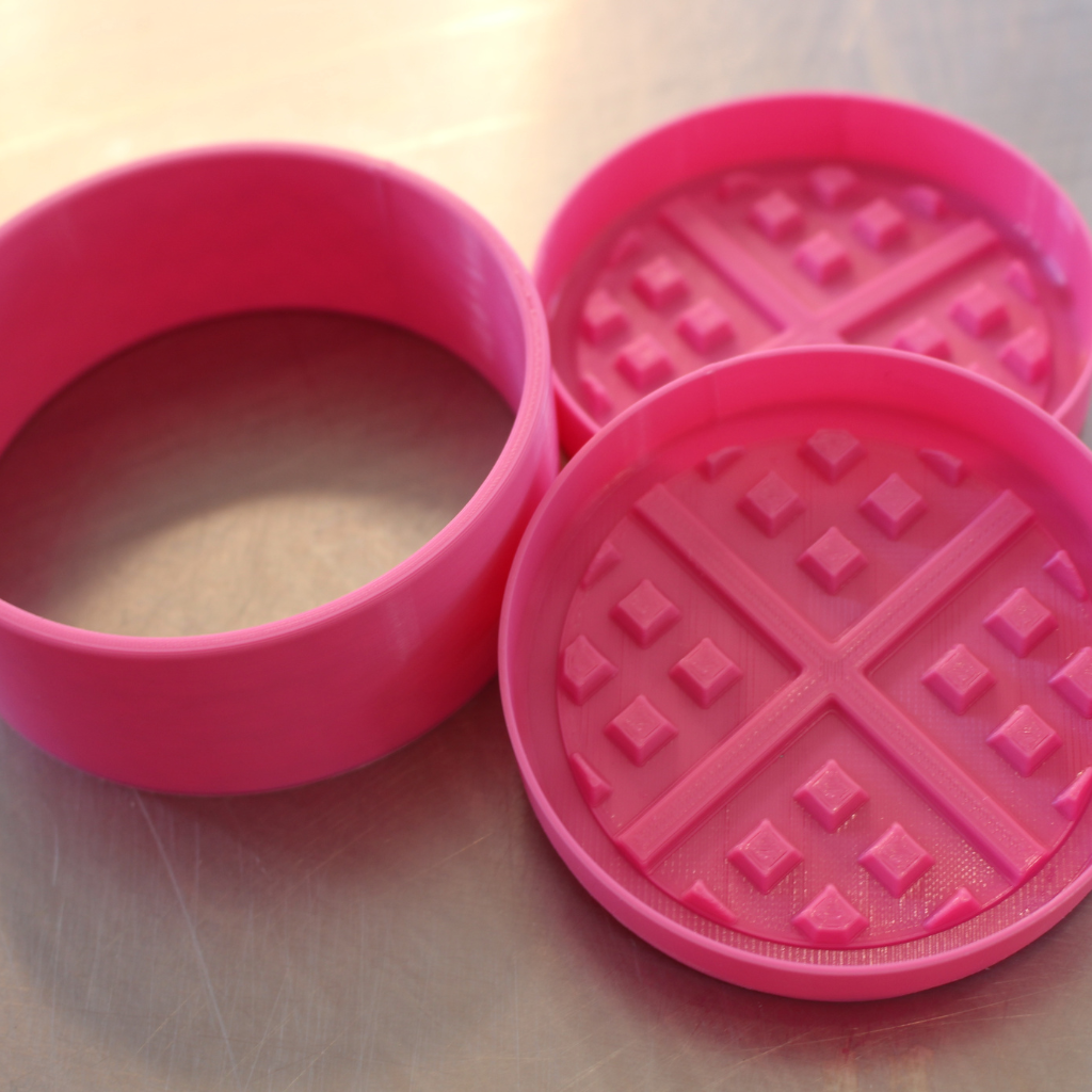 Round Waffle 3D Printed Mold