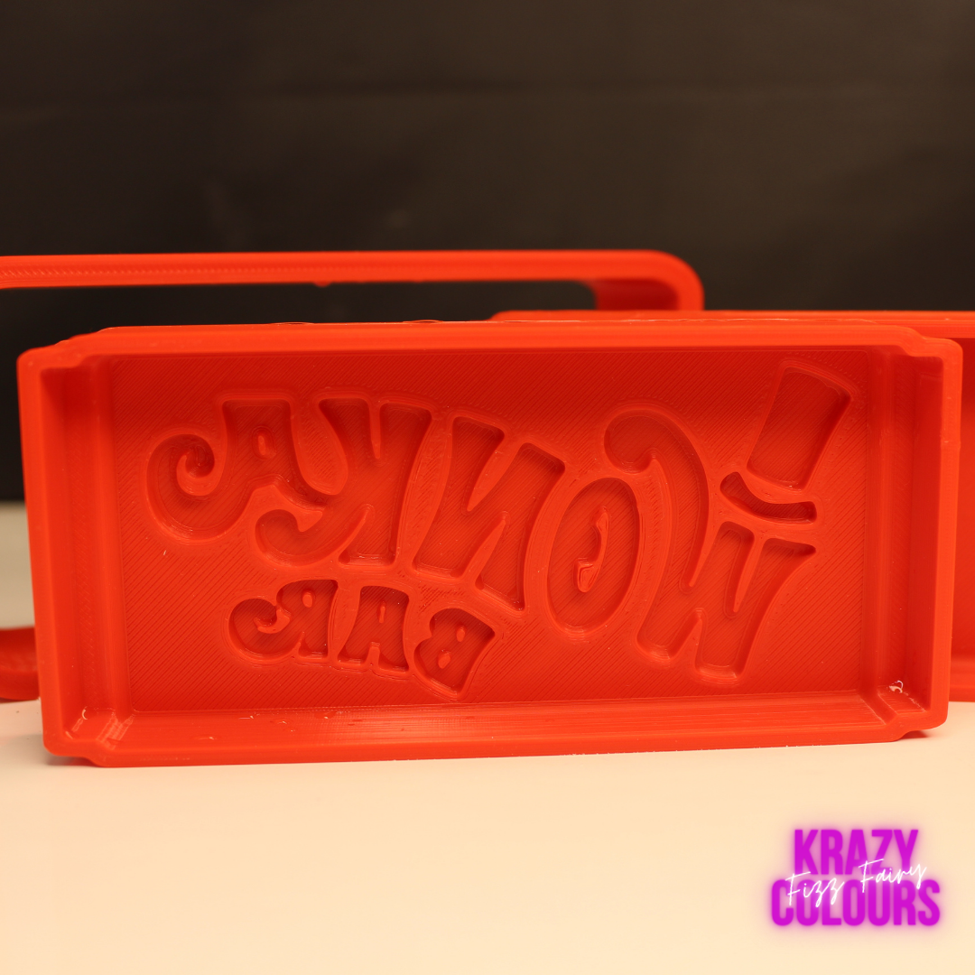 Wonka Chocolate Bar 3D Printed Mold