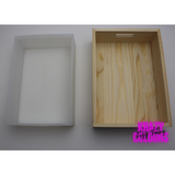 Silicone Soap Mold with Wooden Box and Lid